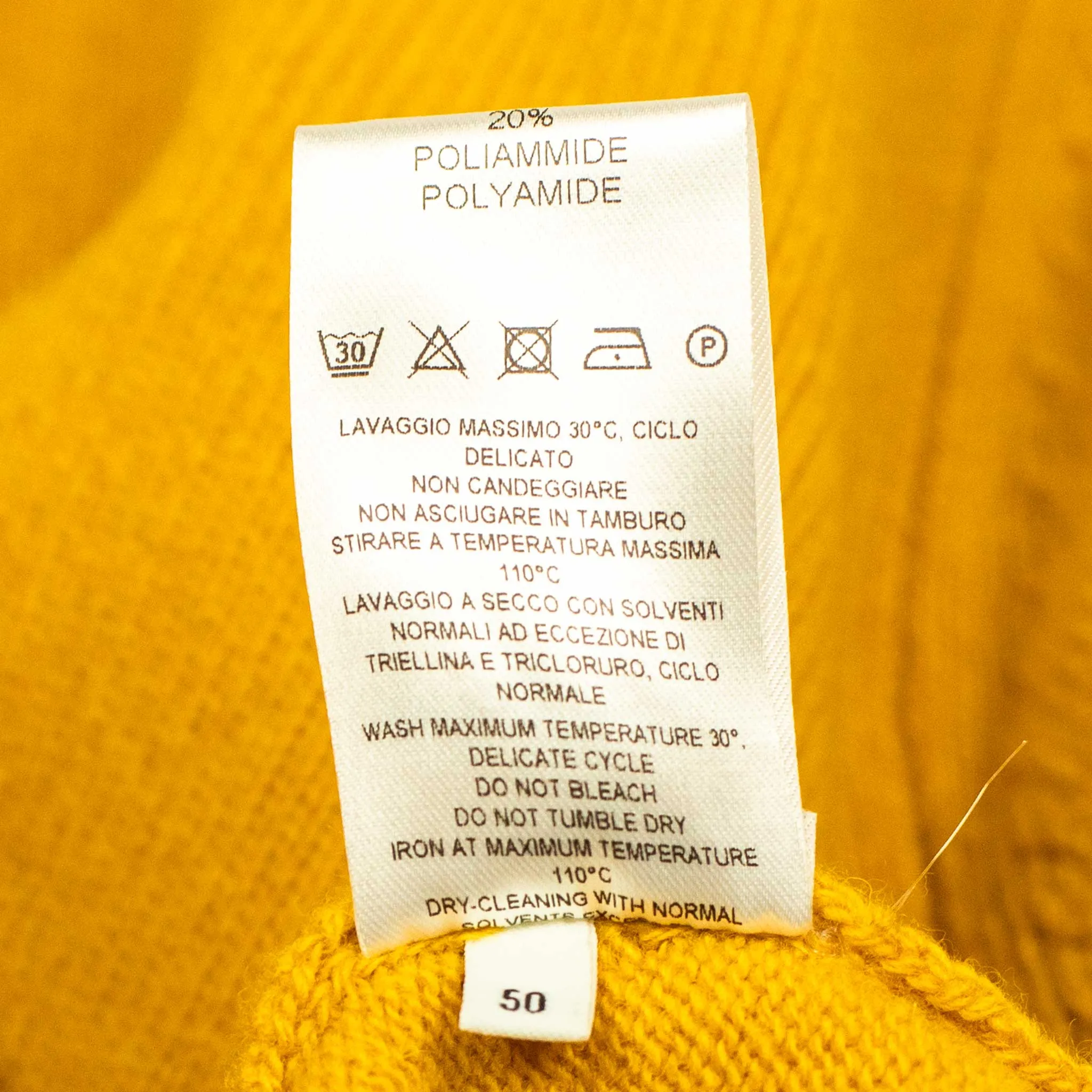 AAmintore fine gauge wool turtleneck sweater in goldenrod