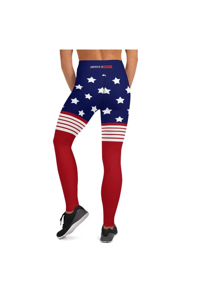 AMERICA IS GREAT Yoga Leggings