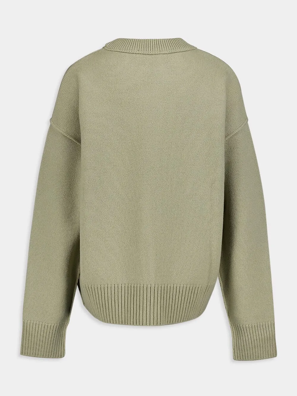 Ami De Coeur Green Wool Jumper