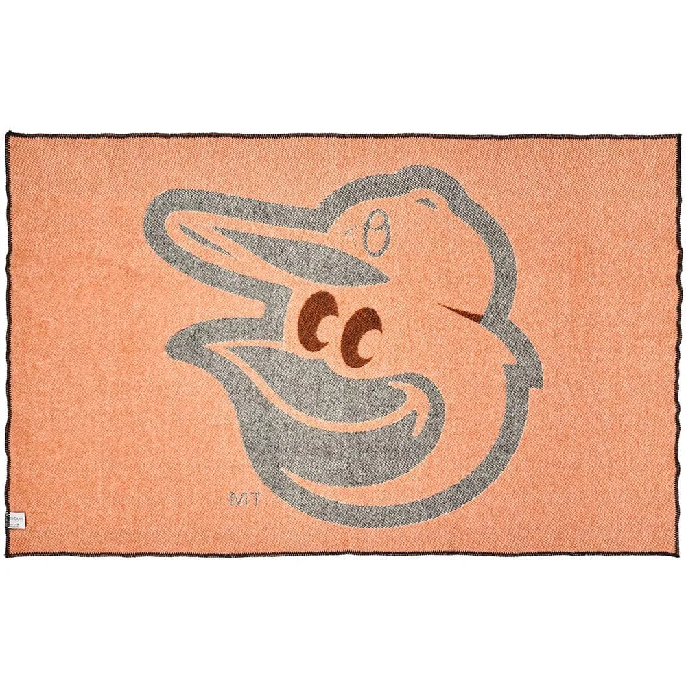 Baltimore Orioles Wool Throw Blanket