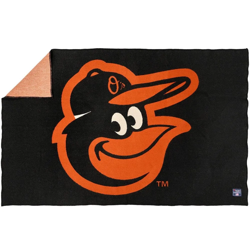 Baltimore Orioles Wool Throw Blanket