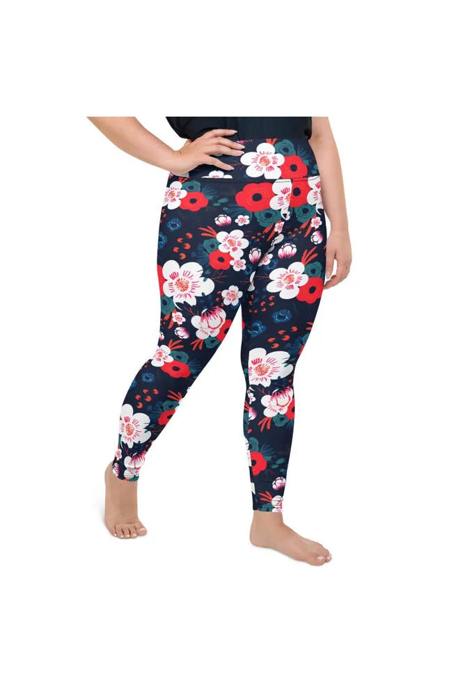 Blueberry Meadows Plus Size Leggings