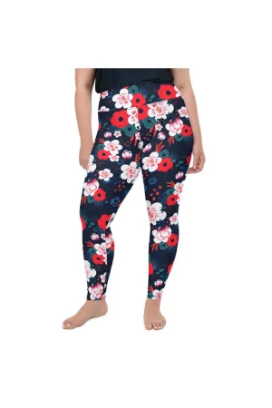 Blueberry Meadows Plus Size Leggings