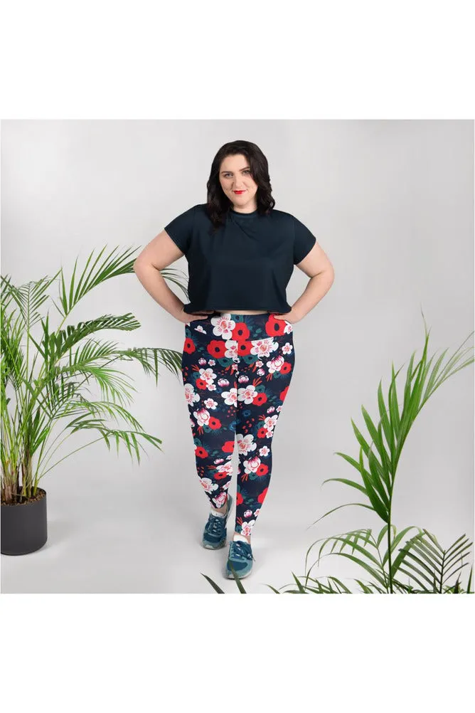 Blueberry Meadows Plus Size Leggings