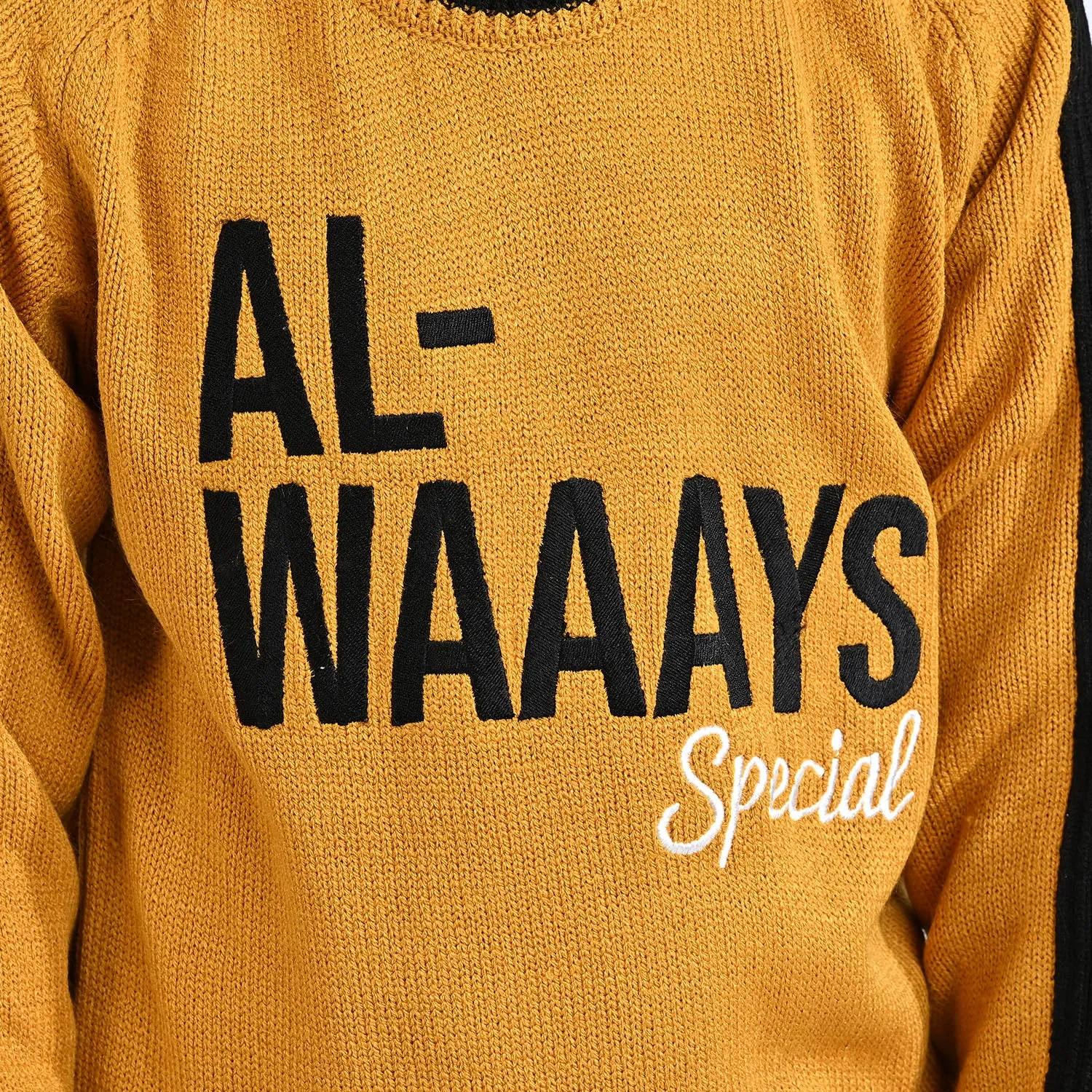 Boys Acrylic Sweater Always-Mustard