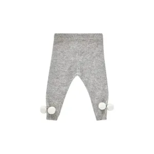 Cashmere pompoms leggings clotted cream