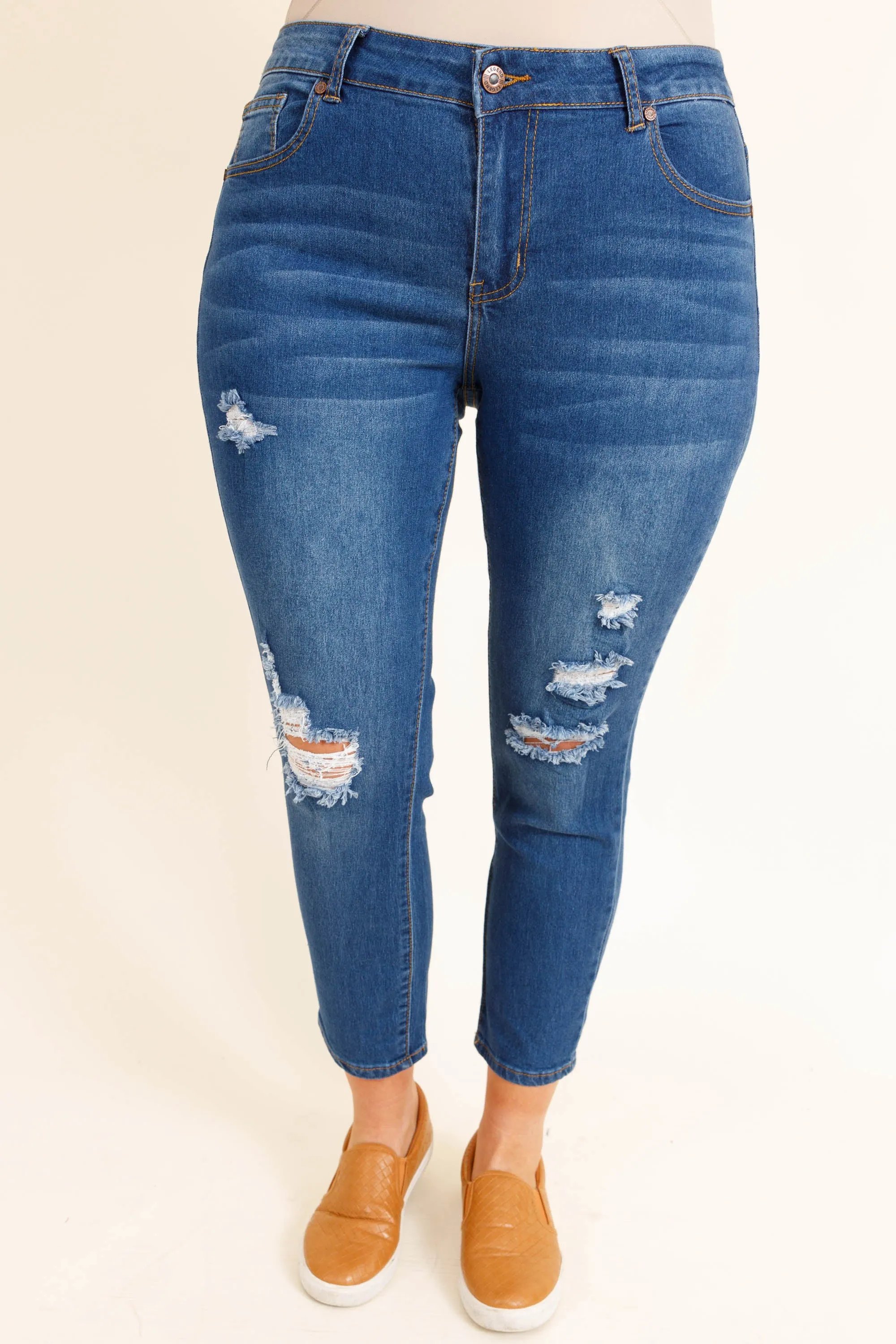 Confession Time Jeggings, Medium Wash