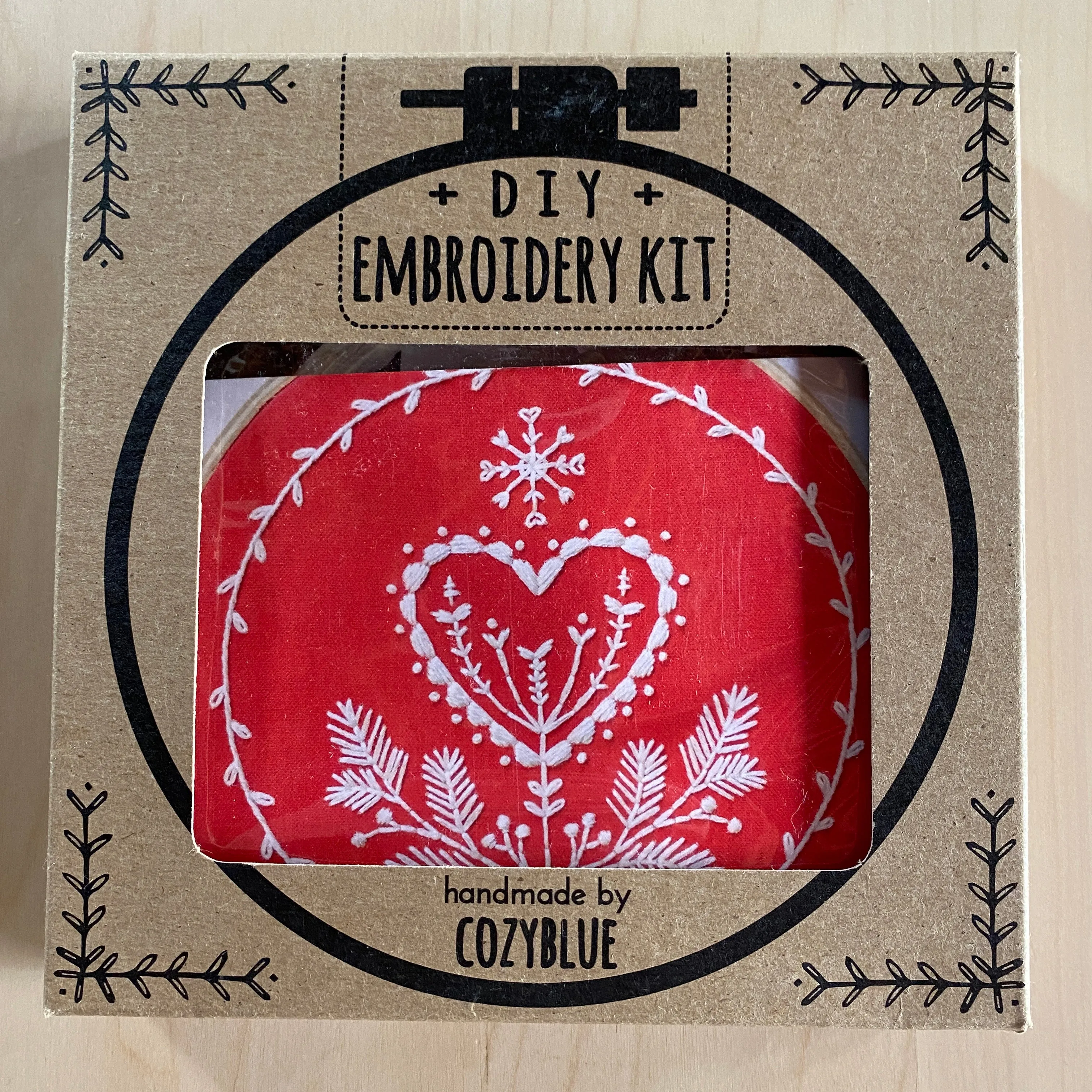 Cozy Blue Embroidery Kits, assorted designs