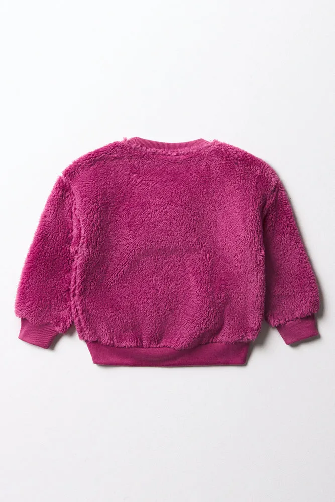 Fluffy Tracktop Purple