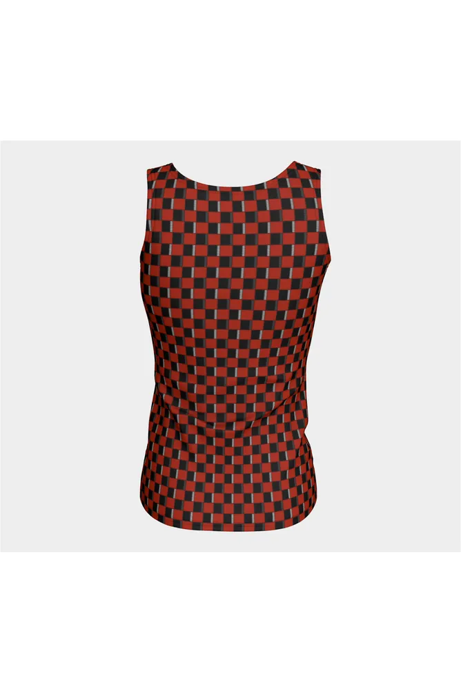 Grid Fitted Tank Top