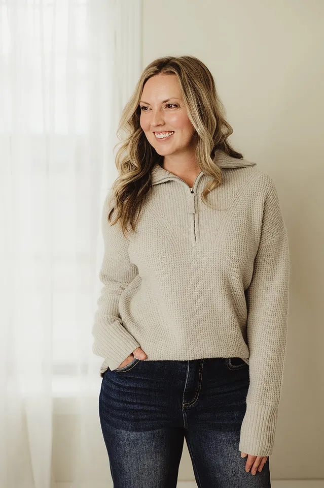 Half Zip Pullover Sweater