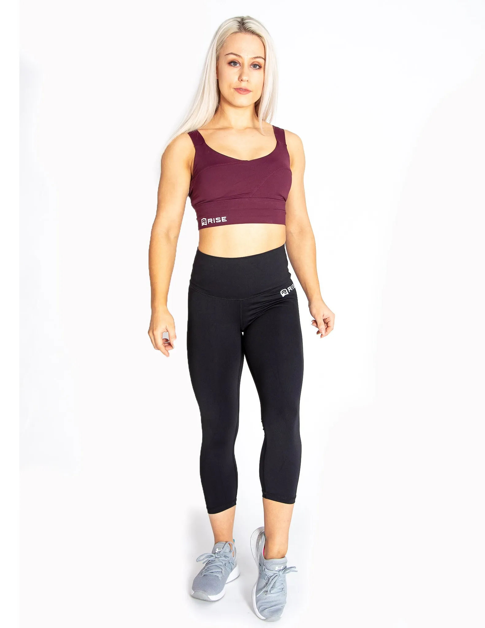 HIGH RISE CAPRI LEGGINGS - BLACK