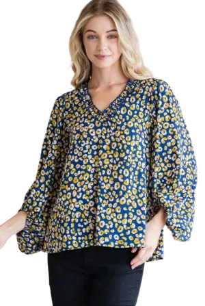 Hillary Navy Top - Medium