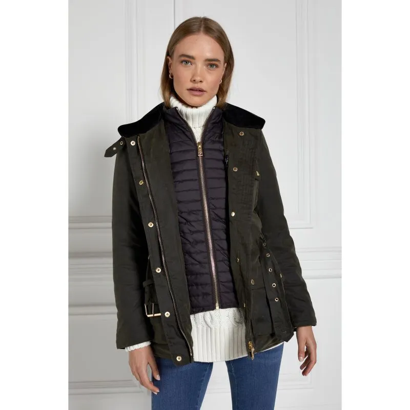 Holland Cooper Wax Ladies Field Jacket - Dark Olive