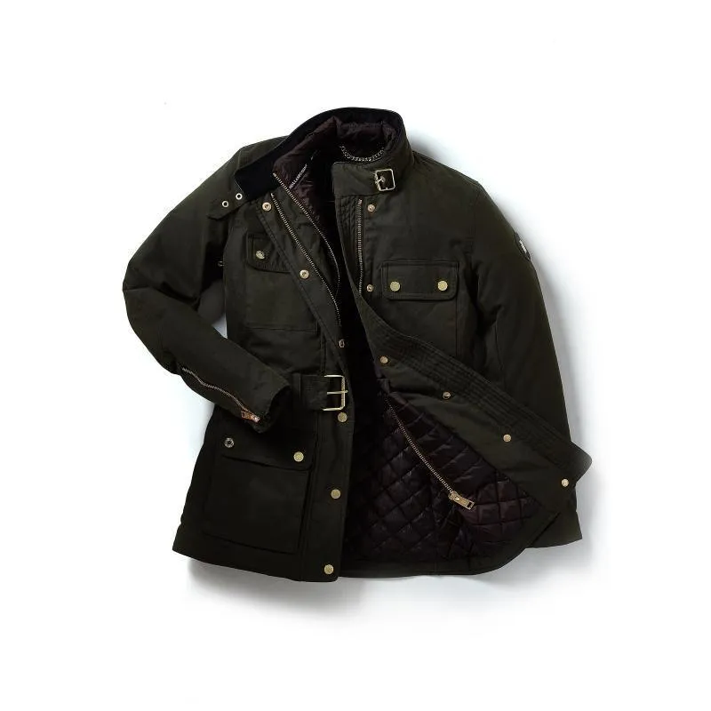 Holland Cooper Wax Ladies Field Jacket - Dark Olive