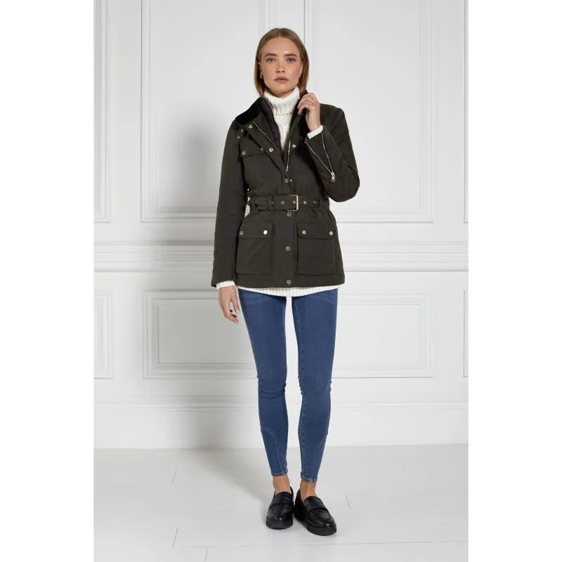 Holland Cooper Wax Ladies Field Jacket - Dark Olive