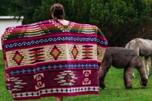 Inca - Sunset - Alpaca Wool Blanket - Enchanted Farms