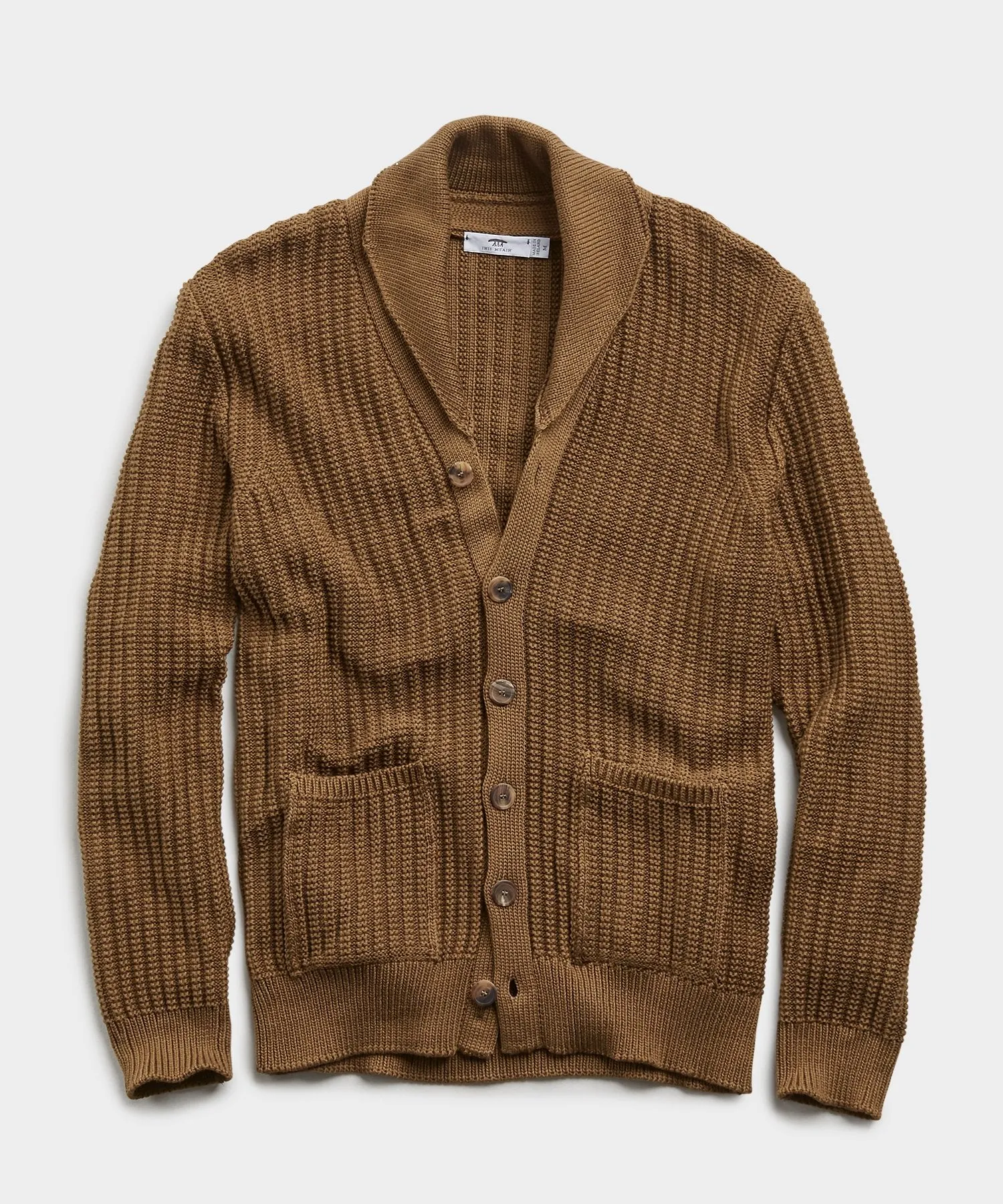 Inis Meain Beach Cardigan in Olive