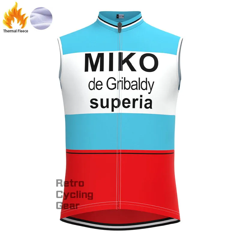 MIKO Blue Fleece Retro Cycling Kits