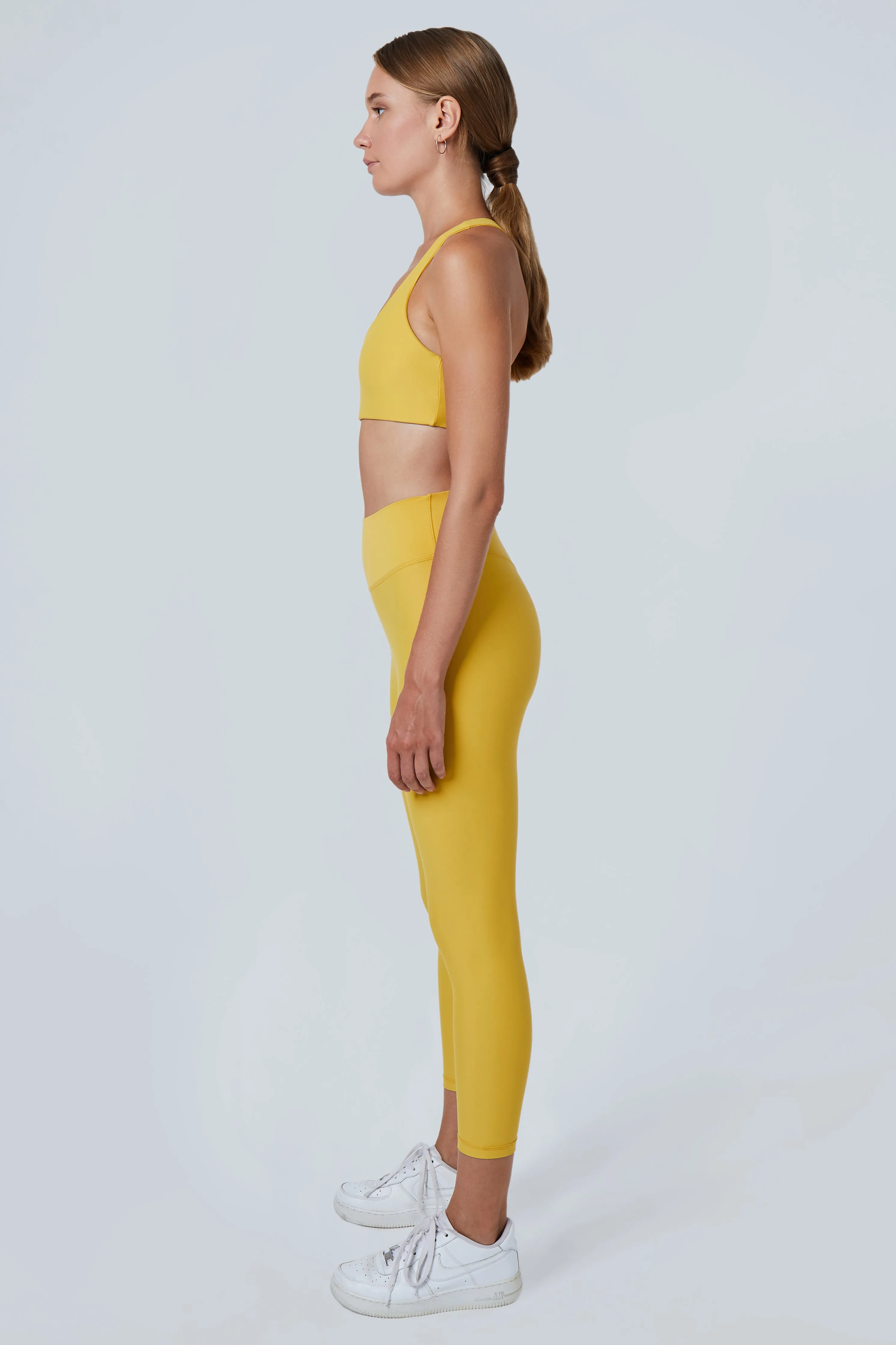 Mila 7/8 Length Leggings | Recycled Nylon | Mustard