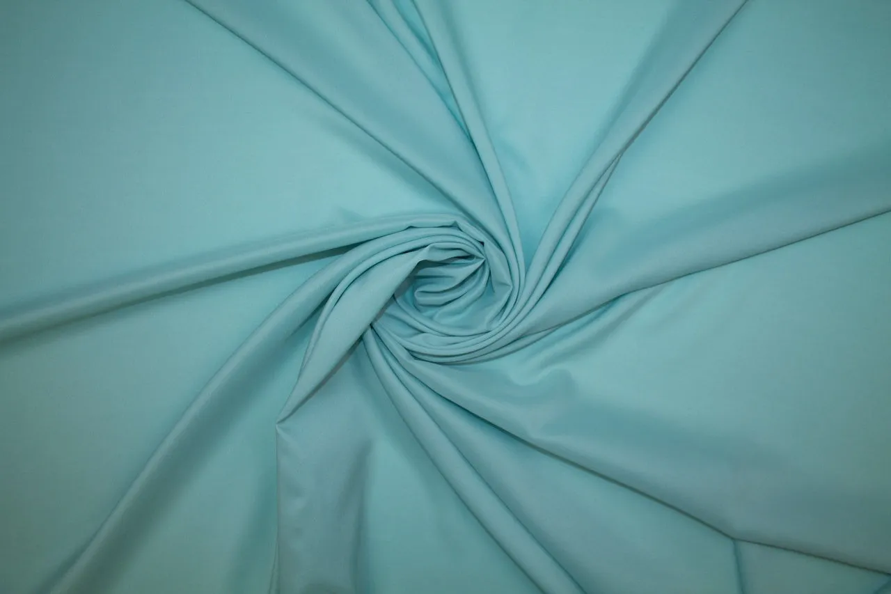 NY Designer Stretch Pongee Lining - Aqua Mist