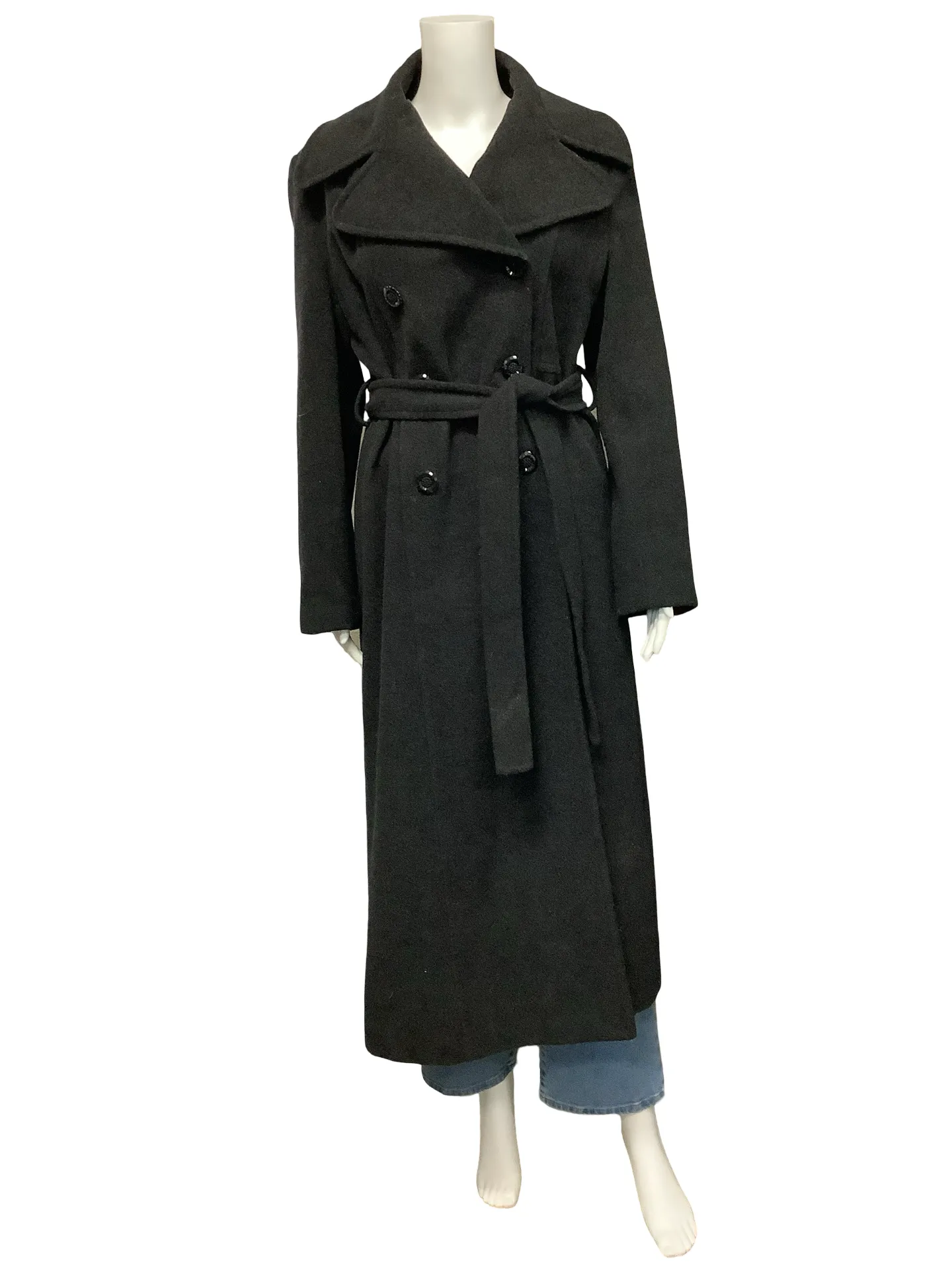 Oleg Cassini Vintage Wool Maxi Length Coat Size: M, 6