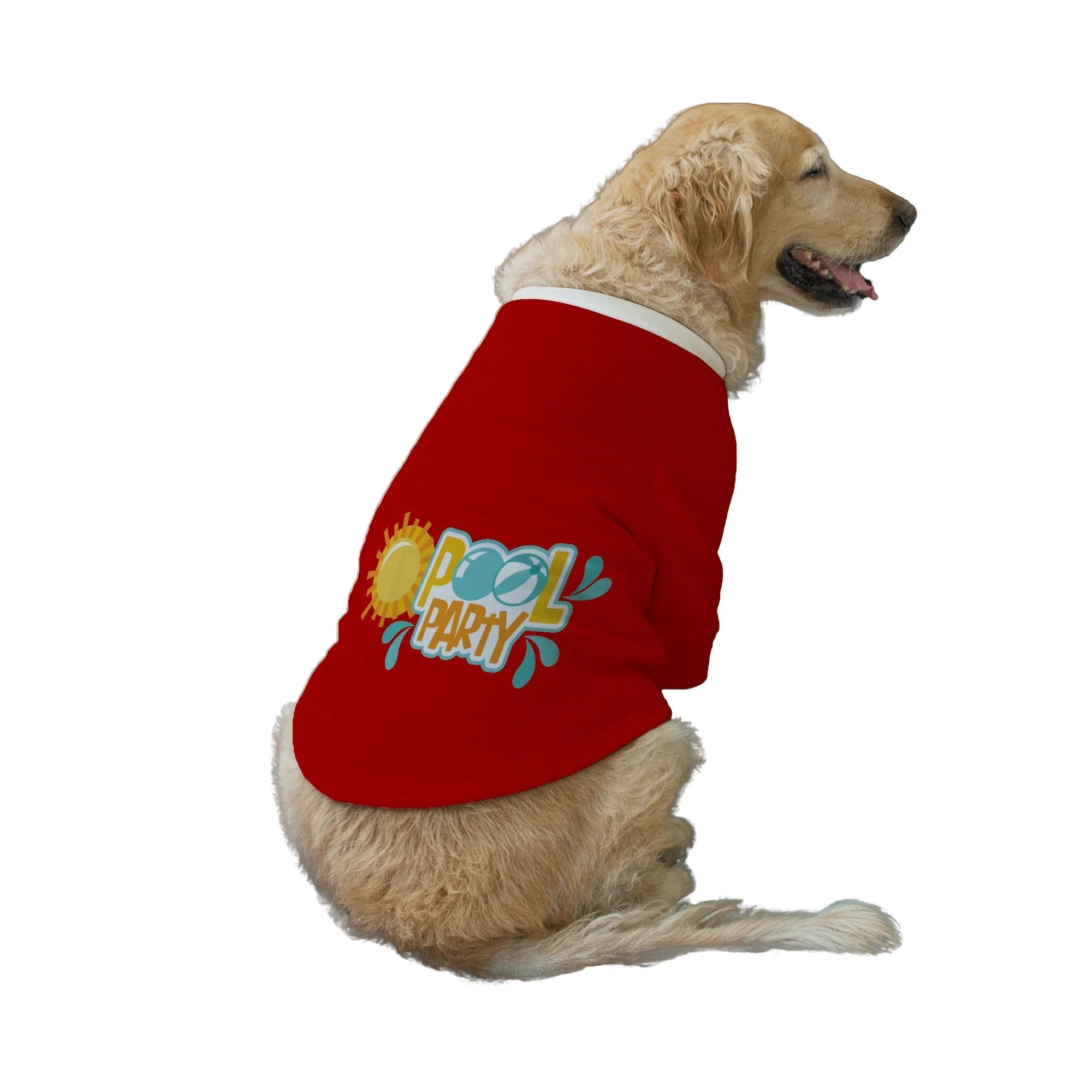 "Pool Party" Printed Dog Technical Jacket