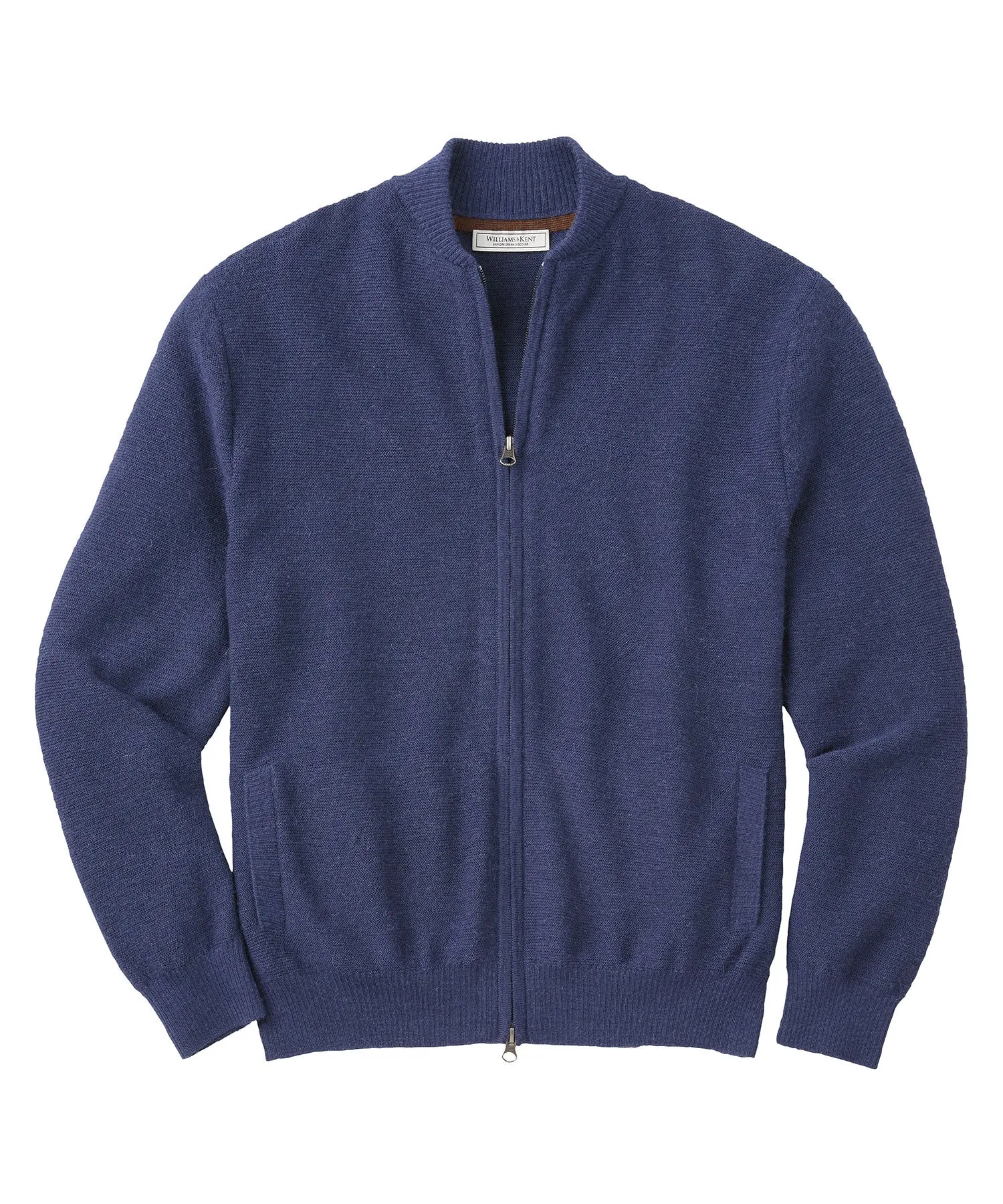 Royal Alpaca Links Stitch Zip Cardigan Bomber