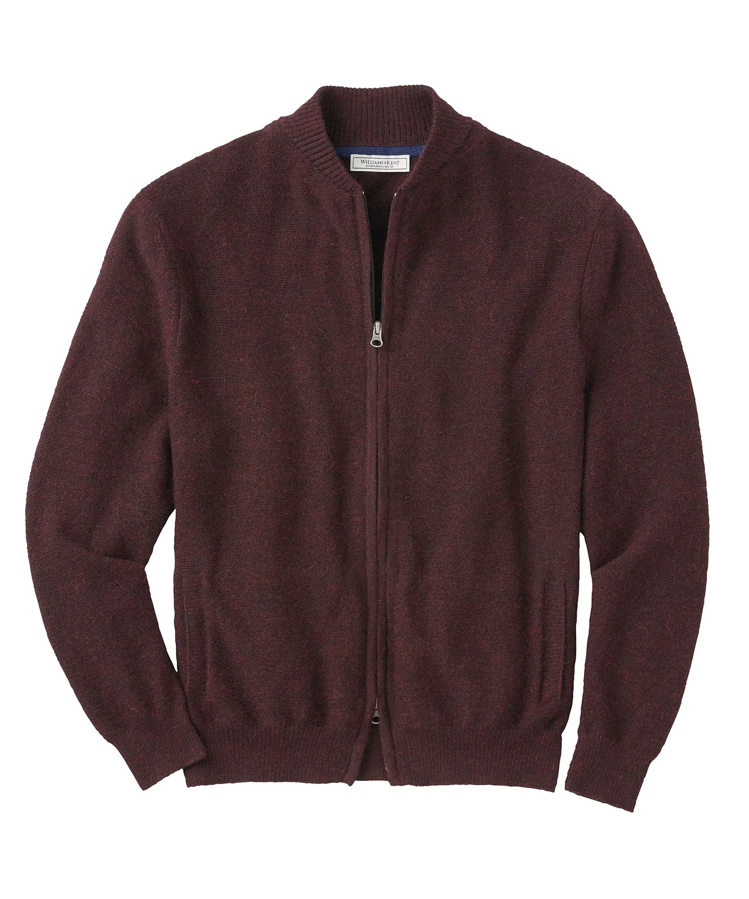 Royal Alpaca Links Stitch Zip Cardigan Bomber