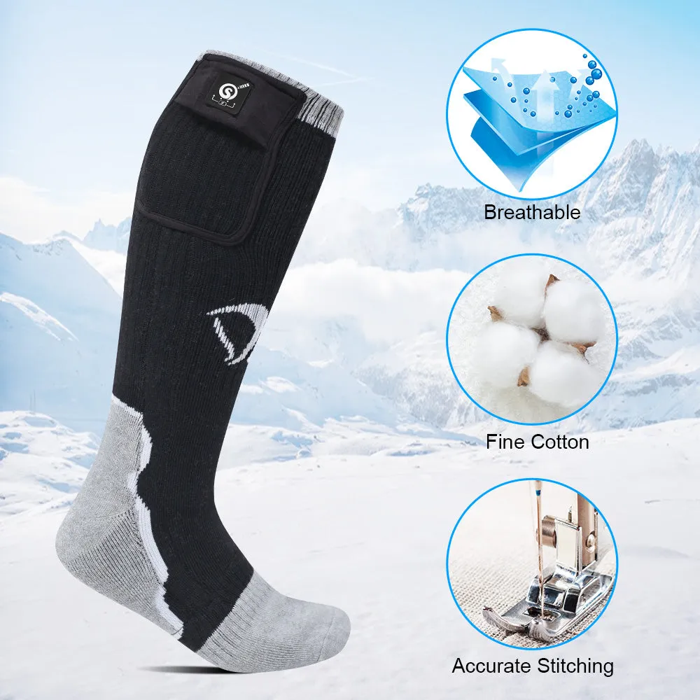 Savior Heat Socks with Rechargeable Battery Winter Outdoor Thermal Cotton Sock