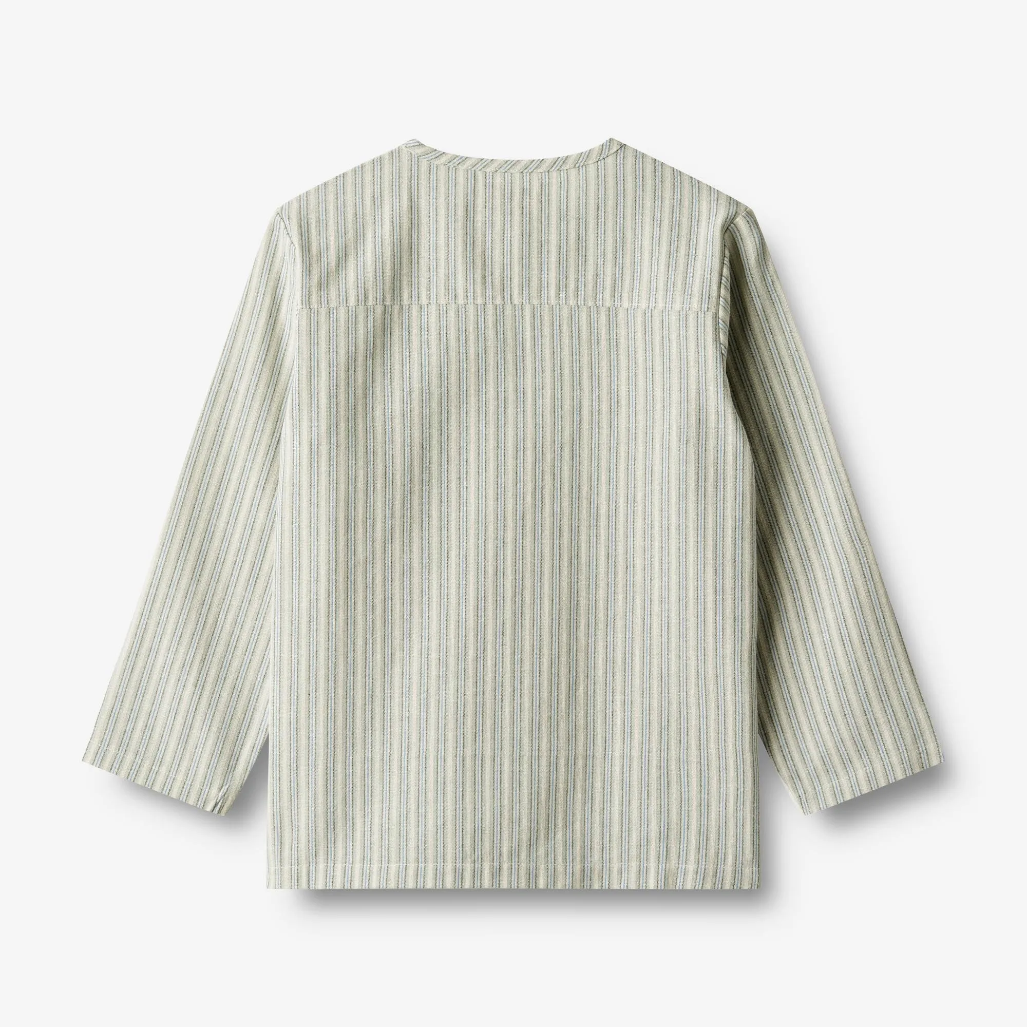 Shirt Bjørk - aquablue stripe