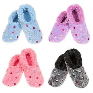 Snoozies Lots a Dots Medium Slippers - Choice of 4