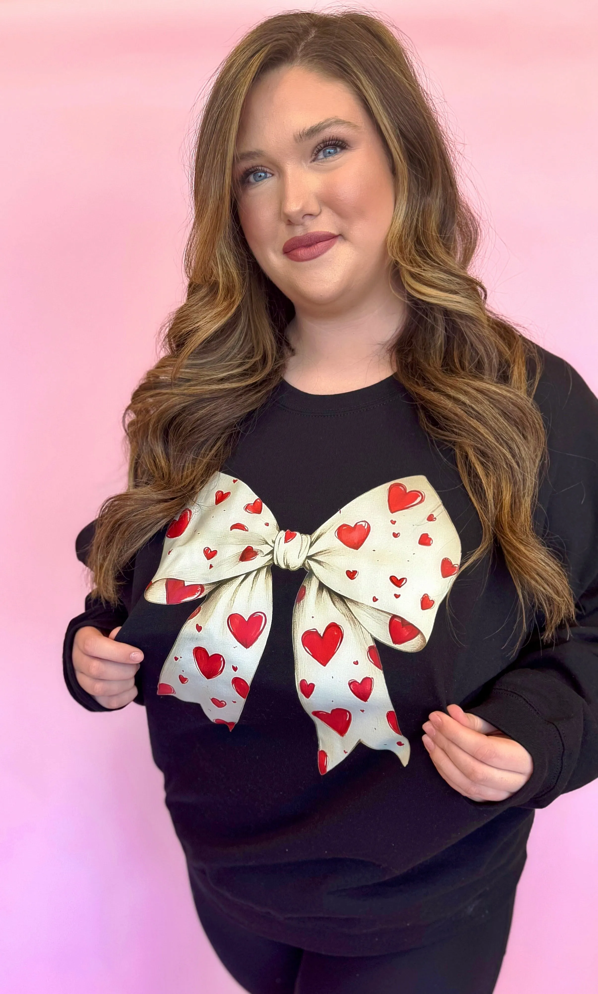 Valentine's Bow Crewneck