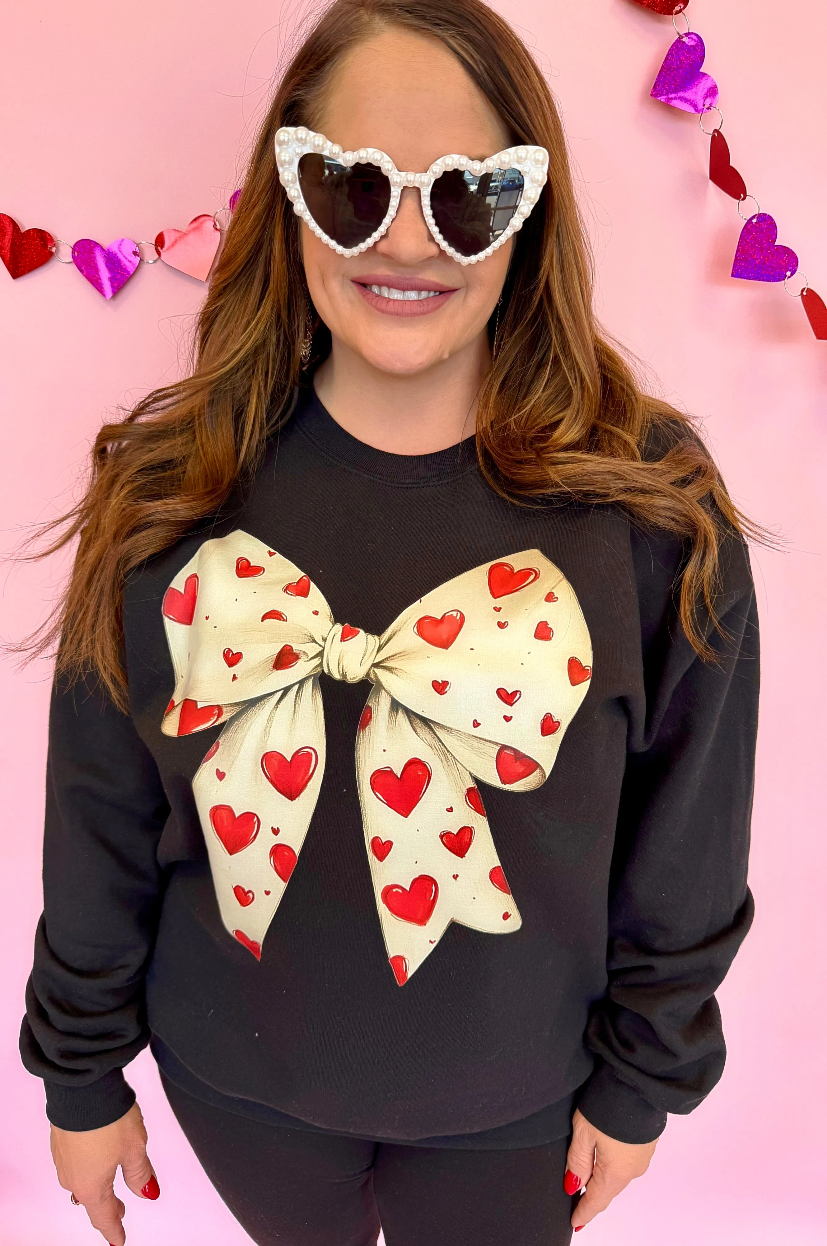 Valentine's Bow Crewneck