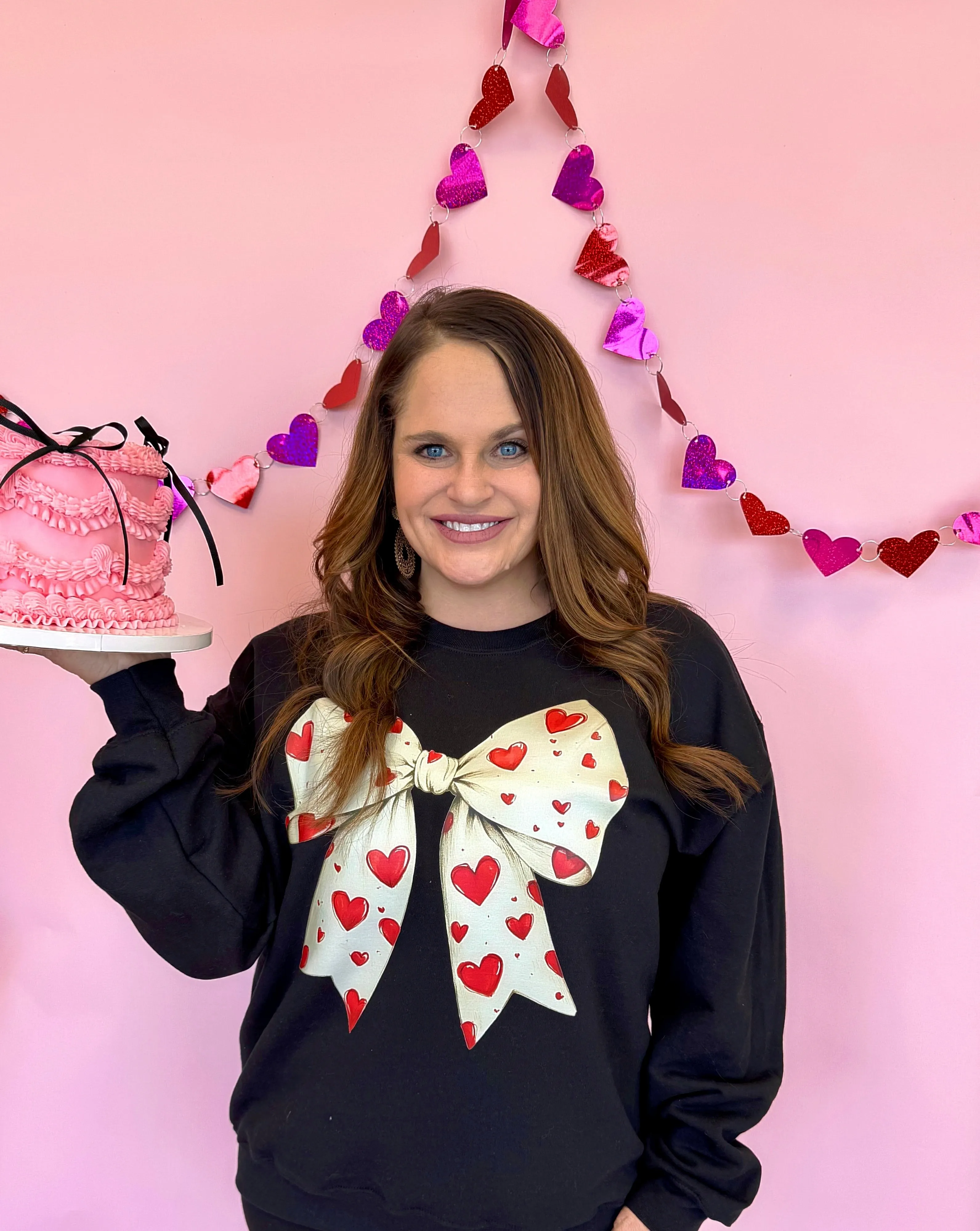 Valentine's Bow Crewneck